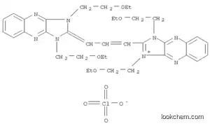 Molecular Structure of 144137-55-3 (1H-Imidazo[4,5-b]quinoxalinium,2-[3-[1,3-bis(2-ethoxyethyl)-1,3-dihydro-2H-imidazo[4,5-b]quinoxalin-2-ylidene]-1-propenyl]-1,3-bis(2-ethoxyethyl)-, perchlorate)
